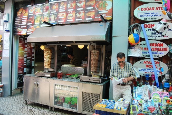 Döner z okolic Bazaru Egipskiego w Stambule