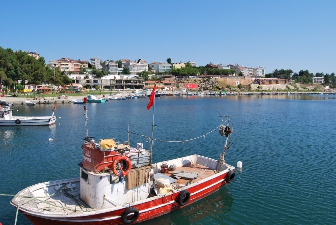 Widok na miasto i zatokę w Gerze