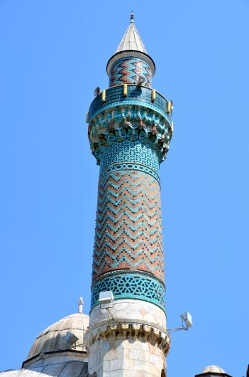 Zielony Meczet w Izniku - minaret