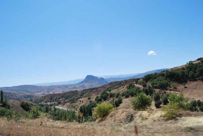 Panorama twierdzy i okolic w Şebinkarahisar