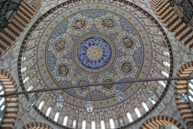 Kopuła meczetu Selimiye od wewnątrz