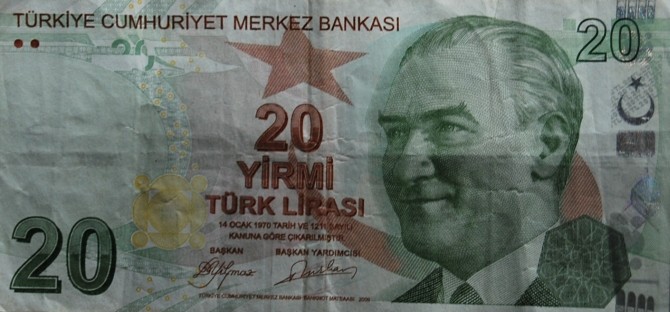 Banknot 20-lirowy - awers